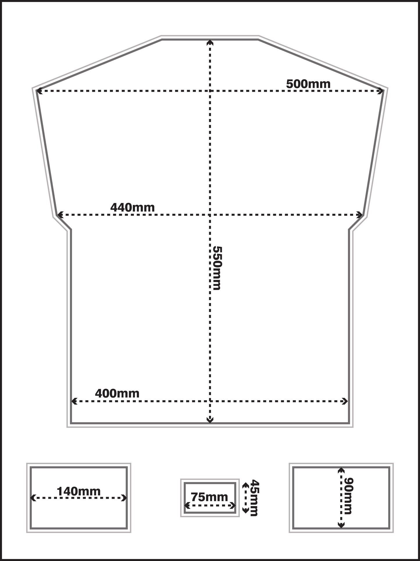 DIY Shirt Framing Kit Large EZ TWIN PACK