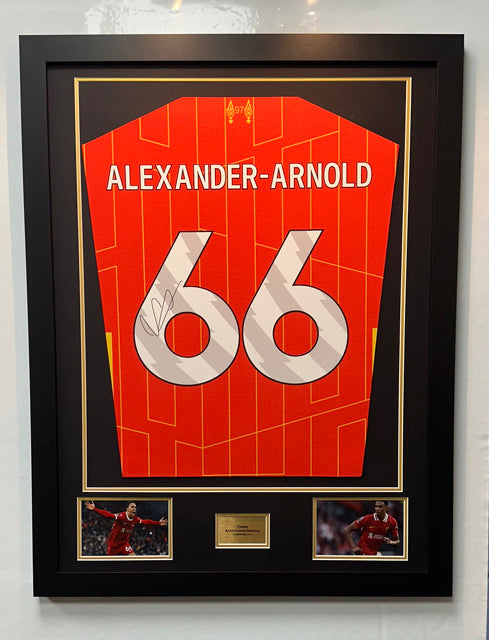 DIY Shirt Framing Kit Large Black and Gold with free metal customised plaque.