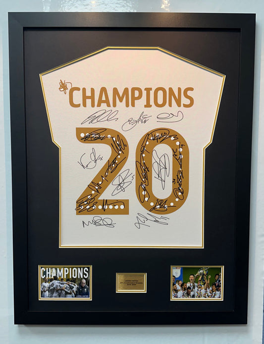 DIY Shirt Framing Kit Large EZ Black and Gold with free metal customised plaque.