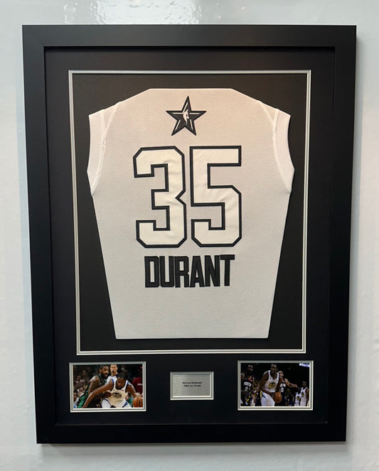 DIY Shirt Framing Kit BasketBall Black and Silver with free metal customised plaque.